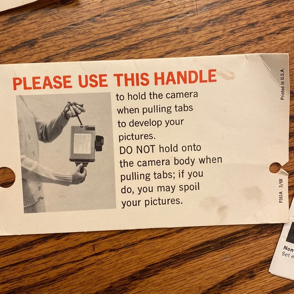 Vintage Polaroid Big Swinger 3000 Land Camera Film Photography & Carrying Case